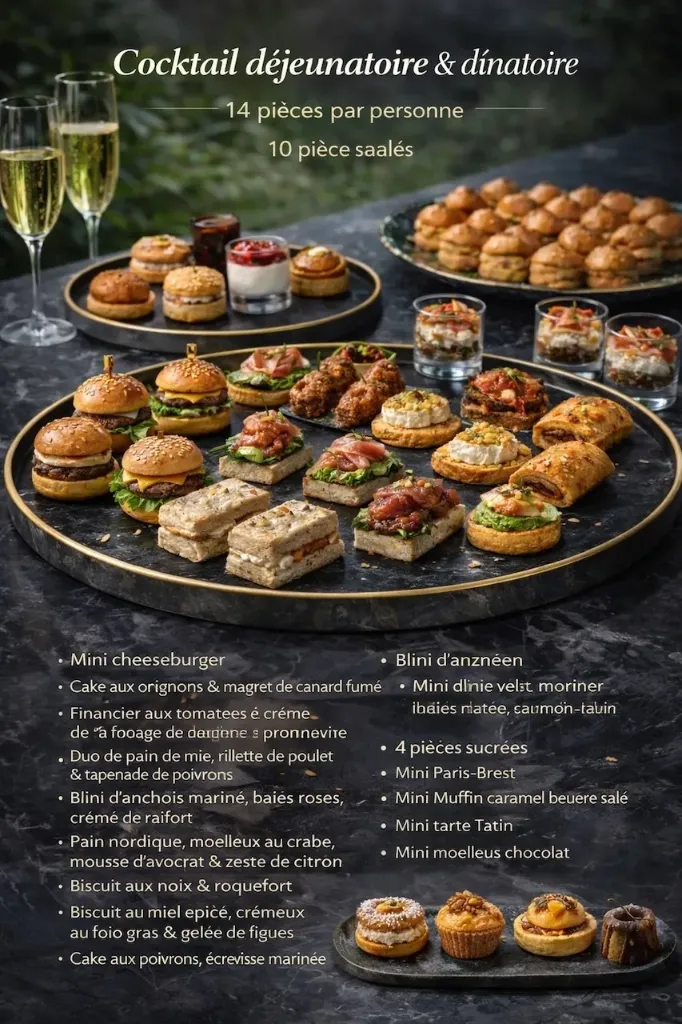 Cocktail déjeunatoire & dînatoire