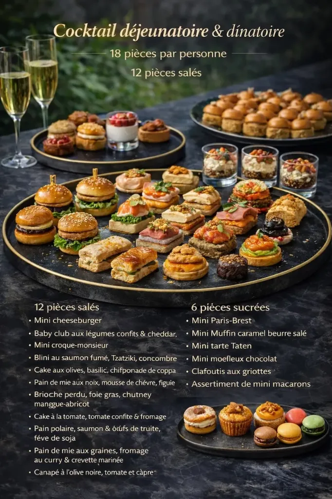 Cocktail déjeunatoire & dînatoire