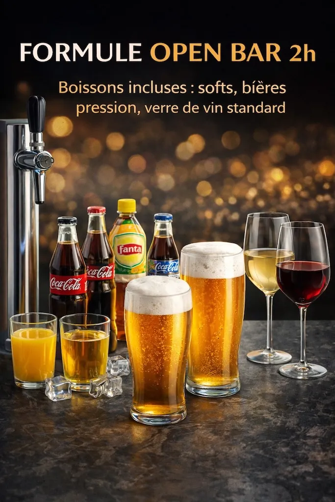 FORMULE OPEN BAR COURTE (2h)